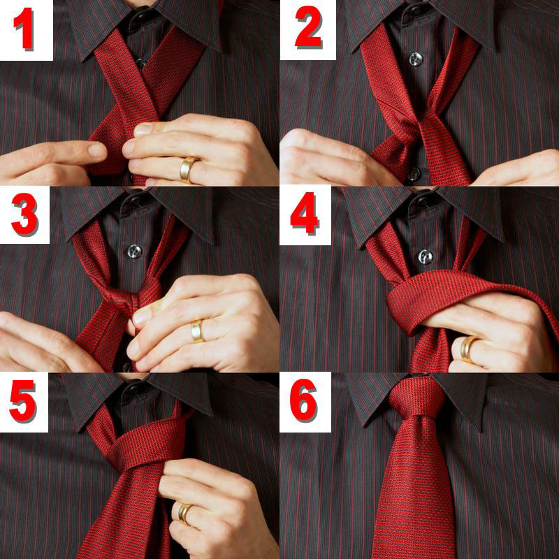 как завязать галстук